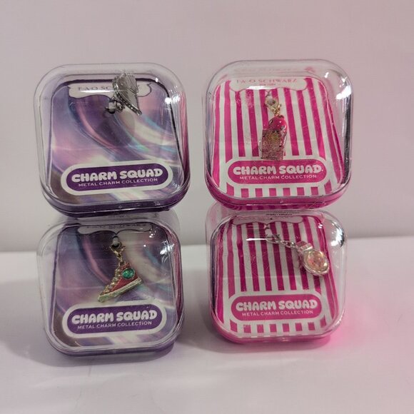 FAO Schwarz Jewelry - Lot Of 4 NWT FAO Schwarz New York Charm Squad Metal Charm Collection